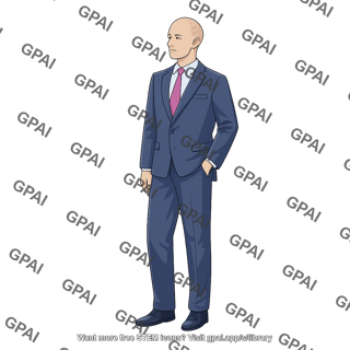 Male with business suit