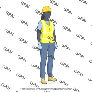 Female safety engineer