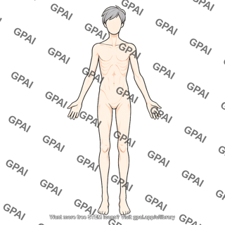 Adult male underweight anterior 733