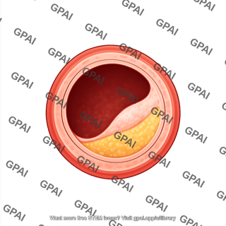 Atherosclerosis cross section 1c. fibrous plaque