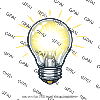 Glowing light bulb