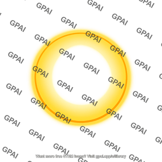 Glowing yellow ring