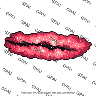 Glittery pink lips