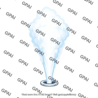 Nitrogen gas eruption