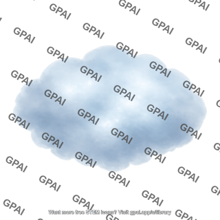 Fluffy cloud