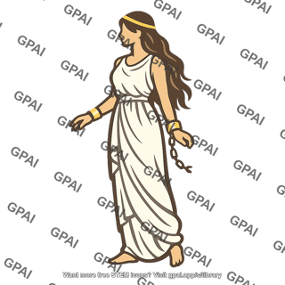 Greek woman chained
