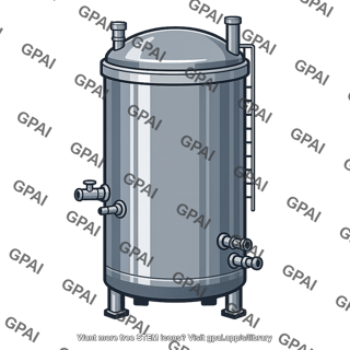 Industrial metallic tank