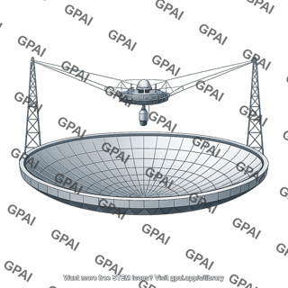 Fixed dish radio telescope
