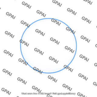 Blue circle outline