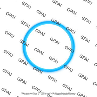 Glowing blue ring