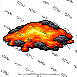 Molten rock