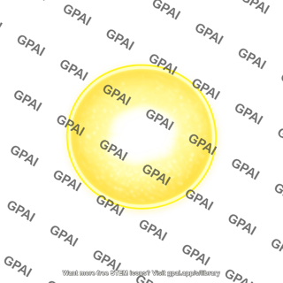 Glowing yellow disk