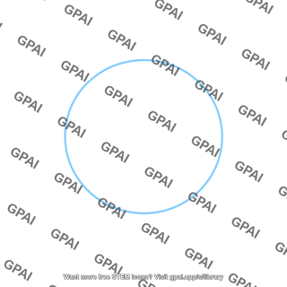 Blue circle outline