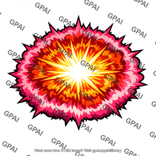 Supernova explosion pink gas