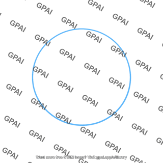 Blue circle outline