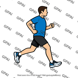 Man jogging