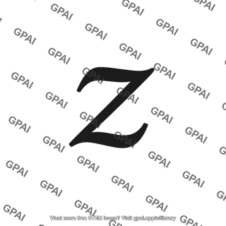 Letter z stylized