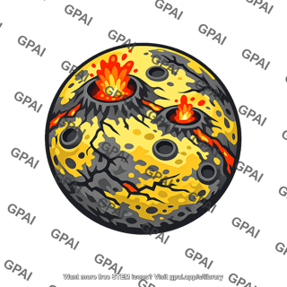 Volcanic moon