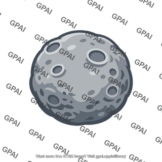 Cratered moon