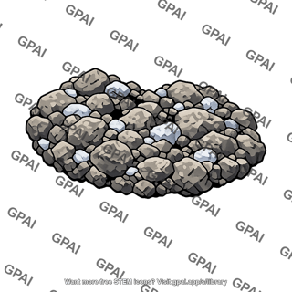 Rubble pile comet nucleus