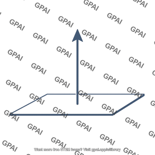 Normal direction arrow