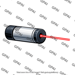 Laser device emitting beam