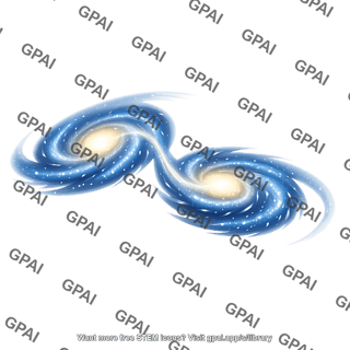 Interacting galaxy pair