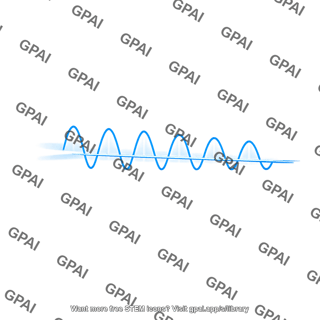 Damped sinusoidal wave