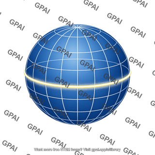 Galactic coordinate grid