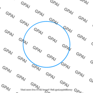 Blue circle outline