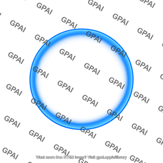 Blue glowing ring