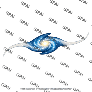 Double tidal tail galaxy