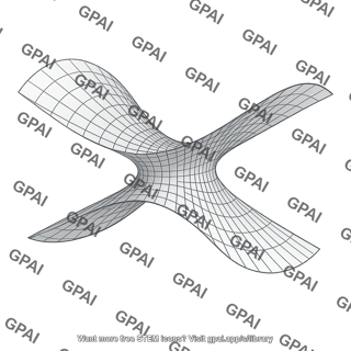 Saddle shaped hyperboloid