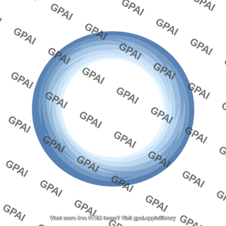 Blue circular frame