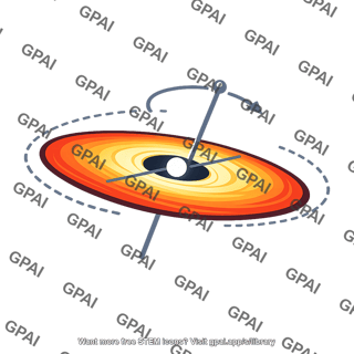 Accretion disk precessing