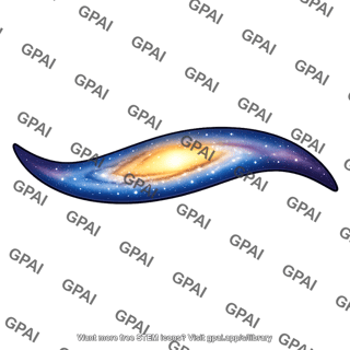 Galaxy disk warped