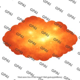 Obscuring matter cloud heated