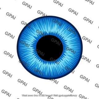 Blue eye iris
