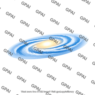 Spiral galaxy disk inclined prominent arms