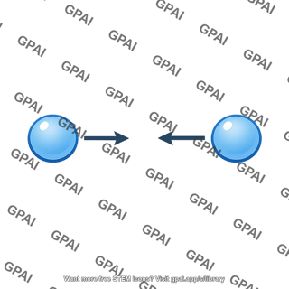 Two particle head on collision