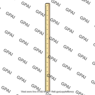 Meter stick vertical