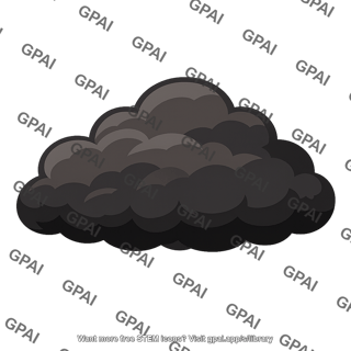 Dust cloud optically thick
