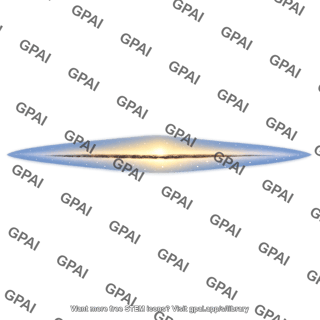 Milky way disk edge on