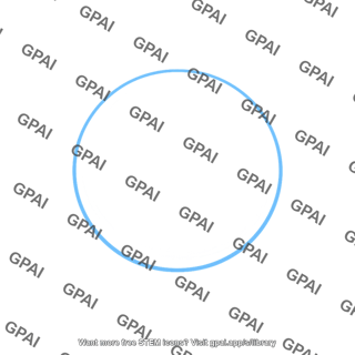 Blue circle outline