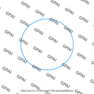 Blue circle outline