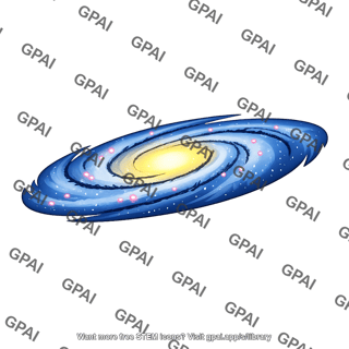 Spiral galaxy inclined