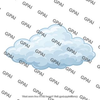 Stylized cloud