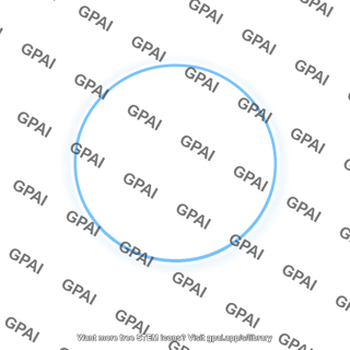 Blue circle outline