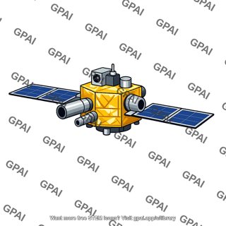 Stylized satellite