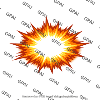 Stylized explosion
